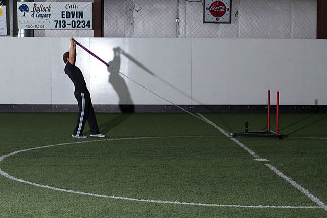 Photo of Sled Overhead Backward Walk exercise