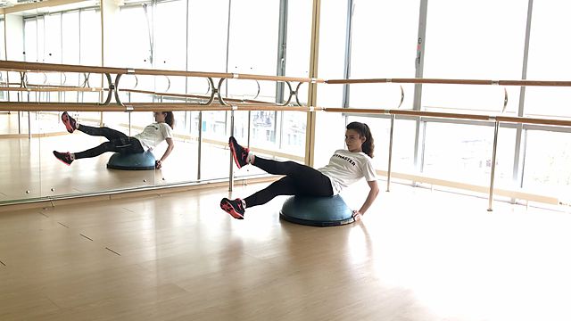 Photo of BOSU Up Scissors exercise