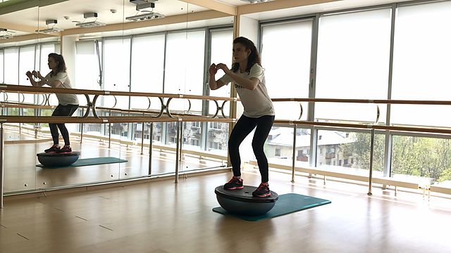 Photo of BOSU chair exercise