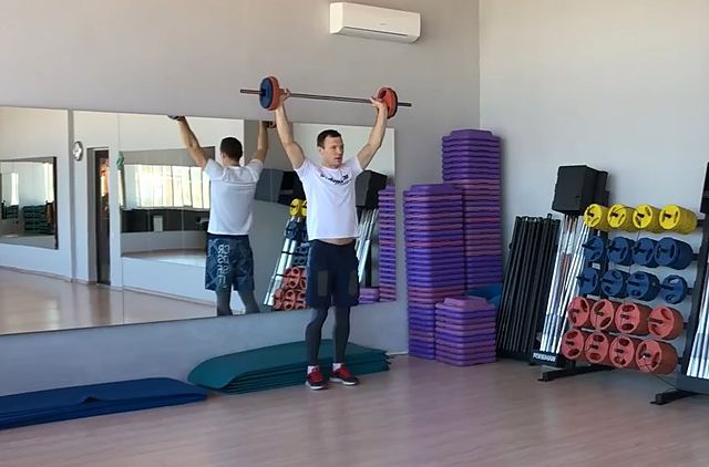 Photo of Barbell Walking Lunge exercise