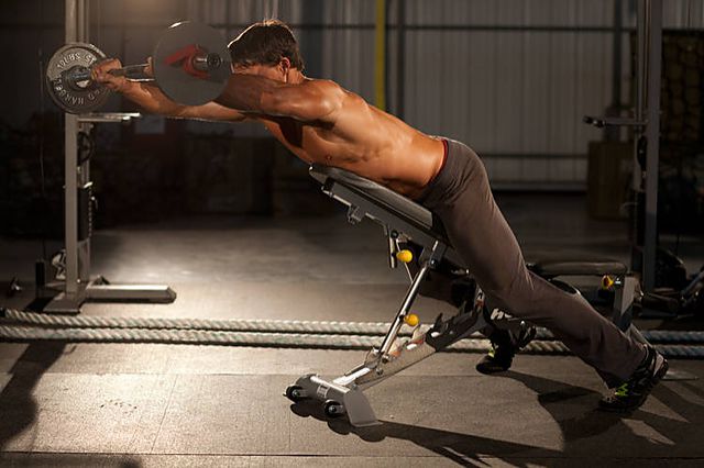 Photo of Straight Raises on Incline Bench exercise