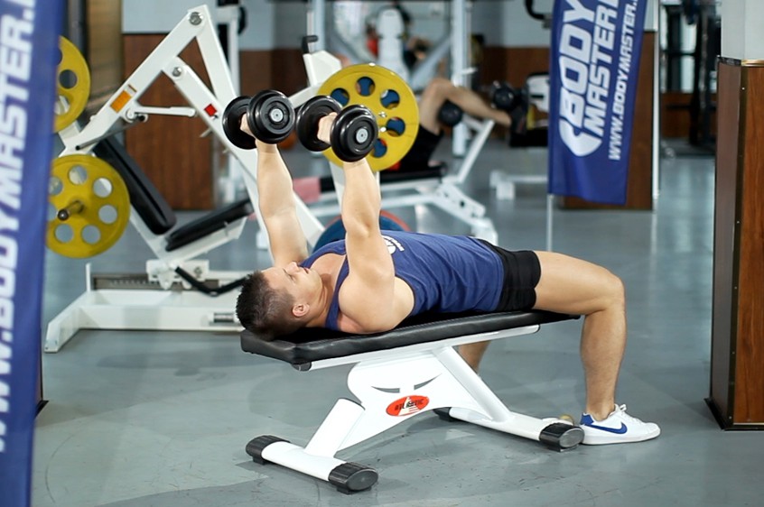Exercise Dumbbell Tricep Extension -Pronated Grip