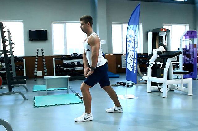 Photo of Standing Soleus And Achilles Stretch exercise