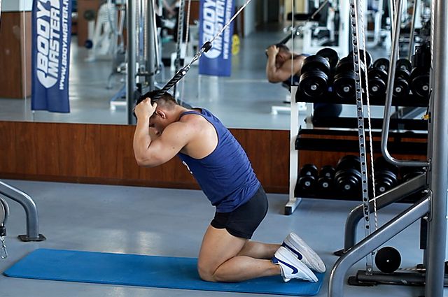 Photo of Kneeling Cable Crunch With Alternating Oblique Twists exercise