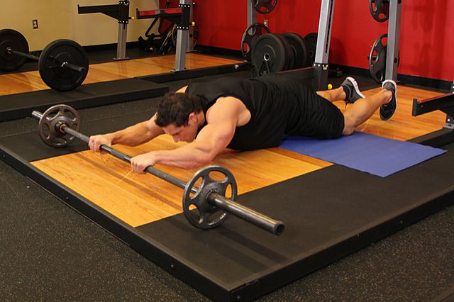 Photo of Barbell Ab Rollout - On Knees exercise