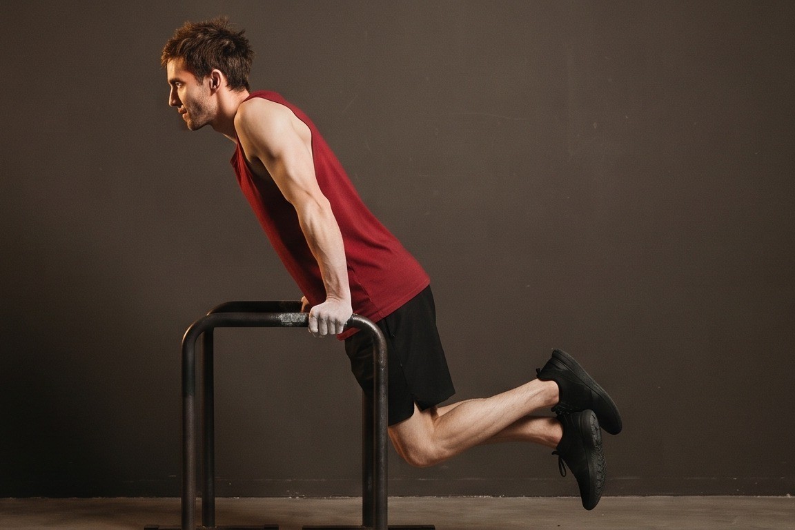 Dips — Chest Version: starting position