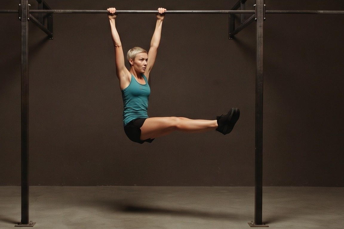 Hanging Leg Raise: final position