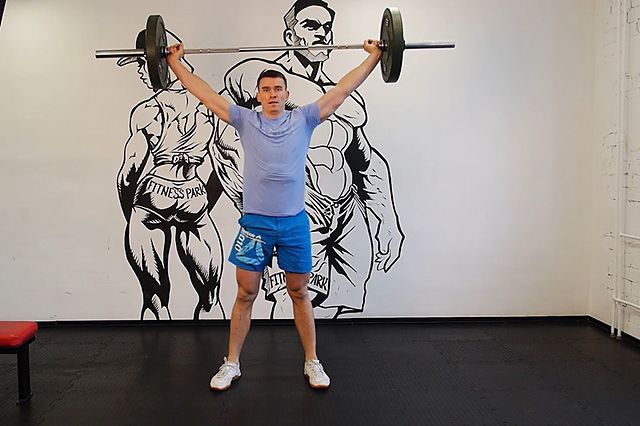 Photo of Power Snatch from knees exercise