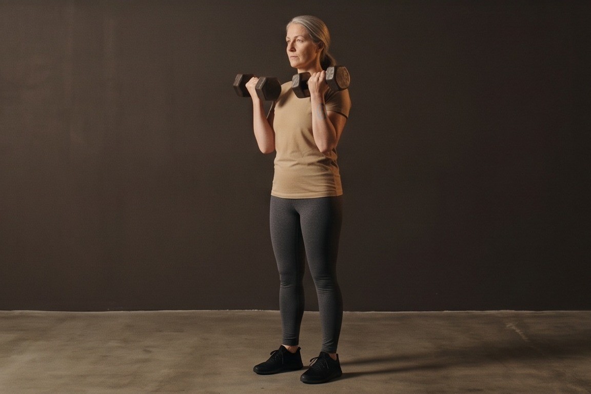 Hammer Curls: final position