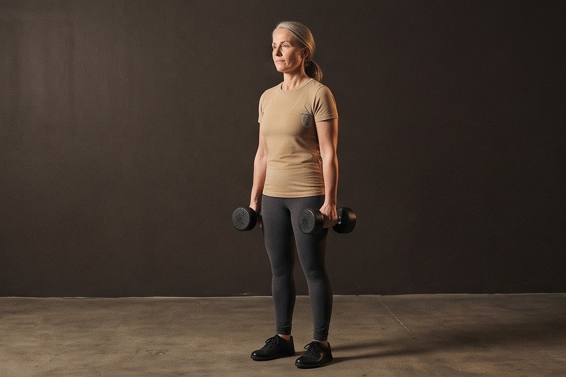 Dumbbell Lateral Raise: starting position