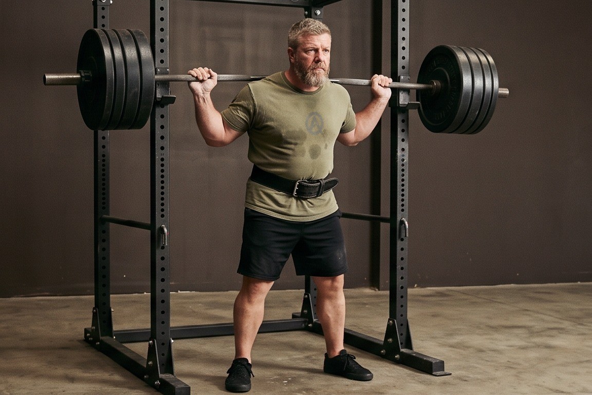 Barbell Full Squat: starting position
