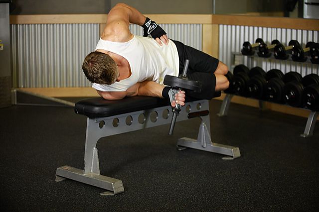Photo of Dumbbell Lying Supination  exercise