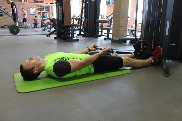Photo of Lying Cable Curl exercise