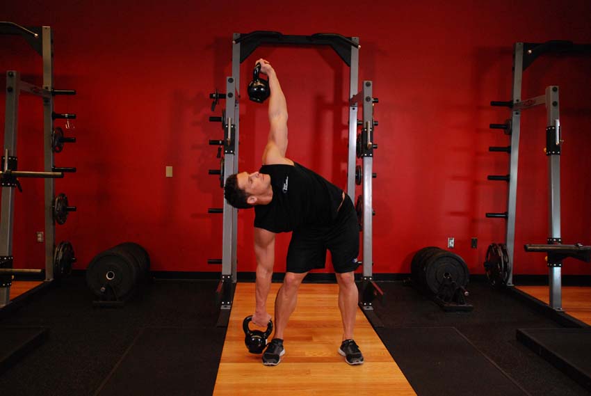 Double discount kettlebell windmill