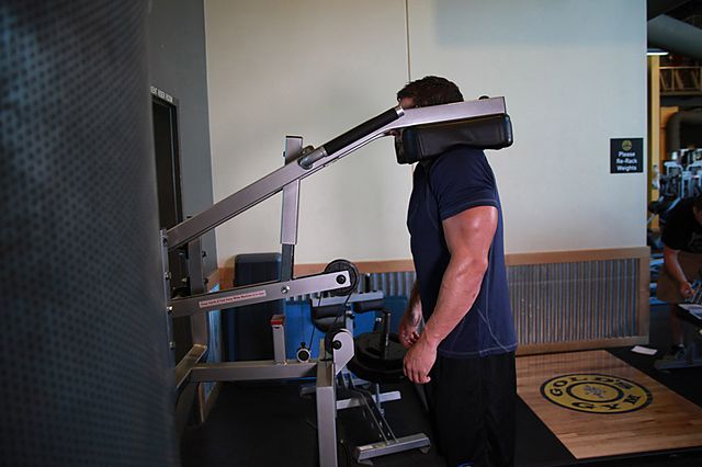 Photo of Calf-Machine Shoulder Shrug exercise