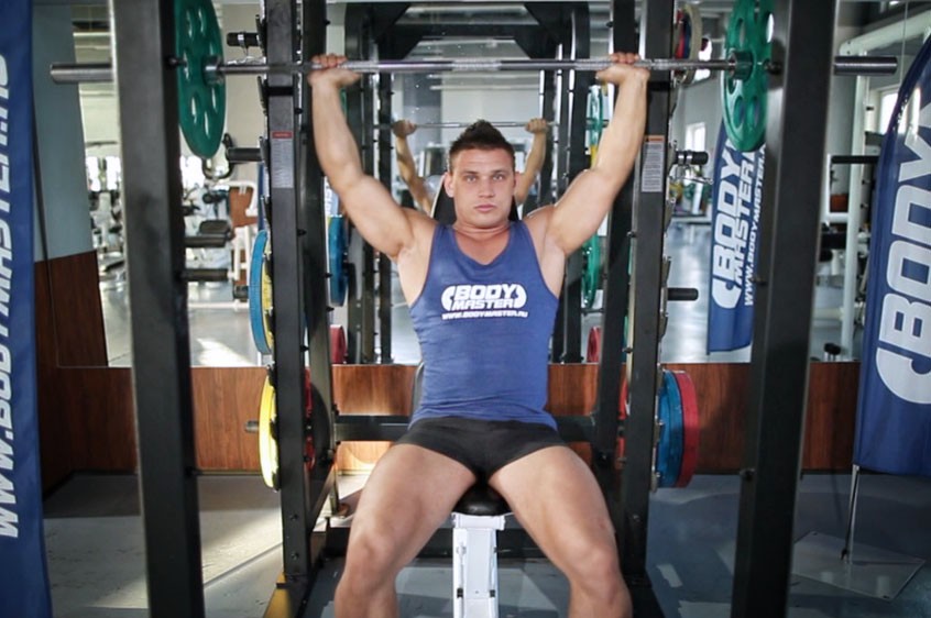 Barbell Shoulder Press упражнение