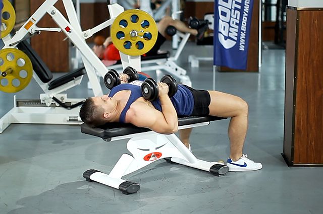 Photo of Dumbbell Bench Press with Neutral Grip exercise