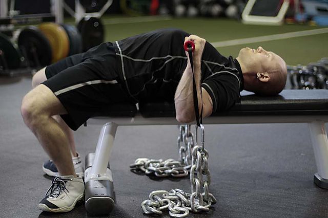 Photo of Chain Press exercise